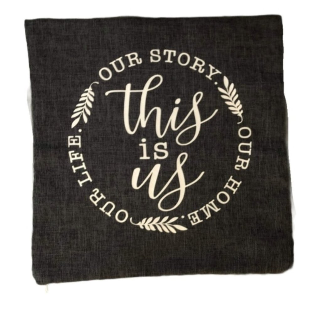 Hand Crafted| This is us Family Throw Pillow Case